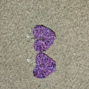 Hand made crochet earrings